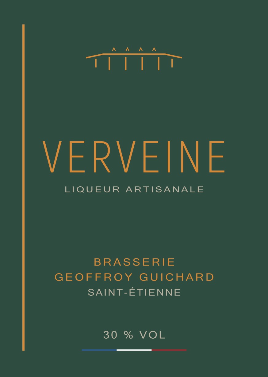 - Bouteille de Verveine de la Brasserie Geoffroy Guichard - 50cl