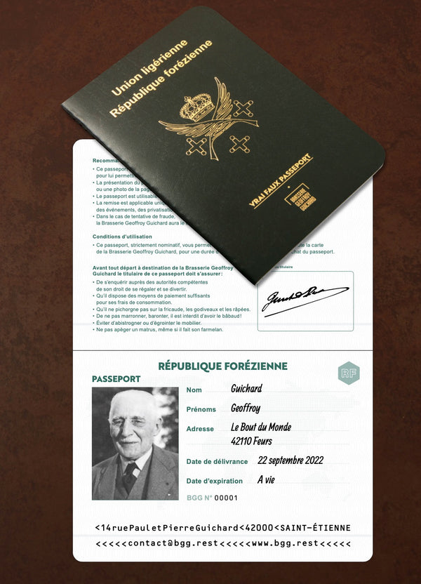 Vrai Faux Passeport - Brasserie Geoffroy Guichard